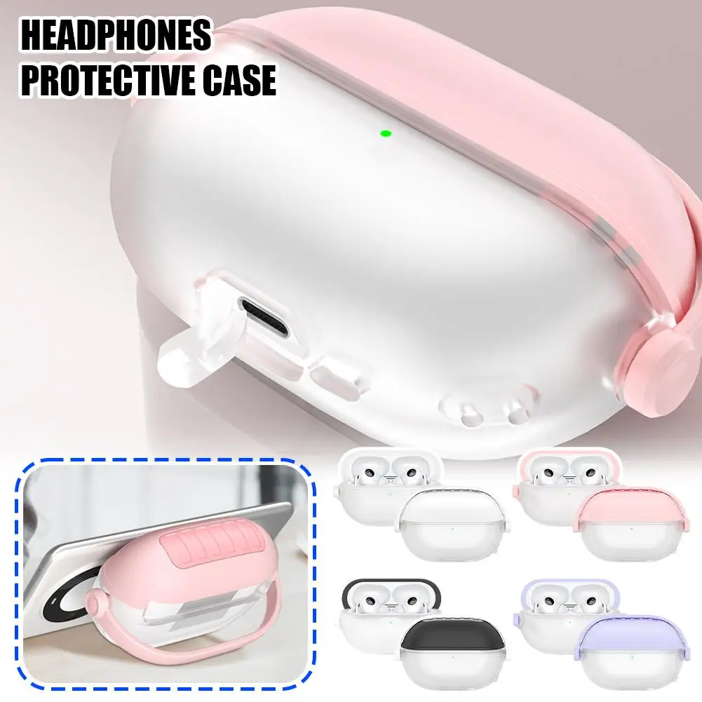 Soft Silicone Case For Huawei Freebuds Pro 4 / Pro 3 With Lanyard Clasp Creative Headphone Locking Earphone Box Cover G4W6