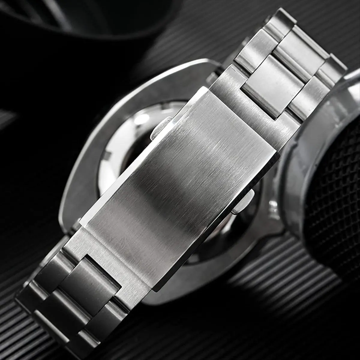 AT16 Watch Buckle Fold Safety Milled Clasp Replacement Stainless Steel Watchband Clasp , 18Mm