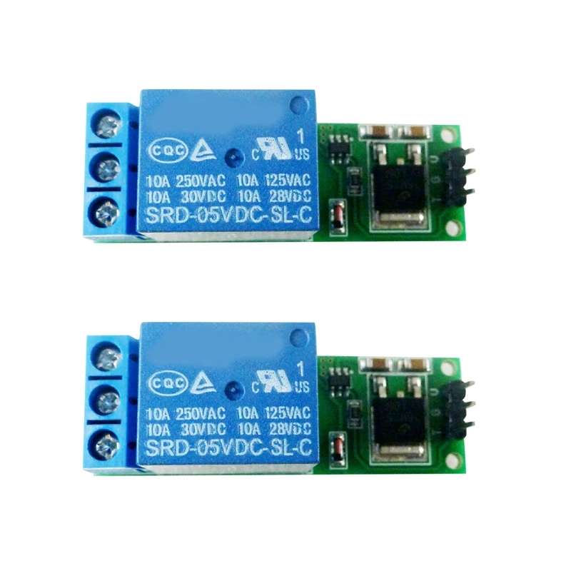 2PCS Relay Module IO25B01 1 Channel 6-24V Self-Locking Relay Trigger Latching Relay Bistable Low Pulse Trigger Module