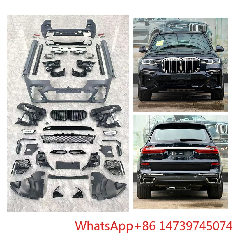 2019-2022 X7 G07 MT Style Facelift Body Kit Front Rear Bumper Exterior Modification Tuning PartsCar Parts Body Kit