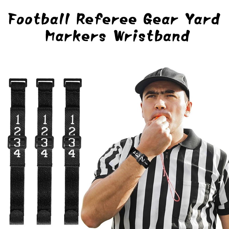 

1Pc Adjustable Numbered Wrist Down Indicators Football Yard Markers Football Referee Gear For Football Match Umpire Equipment