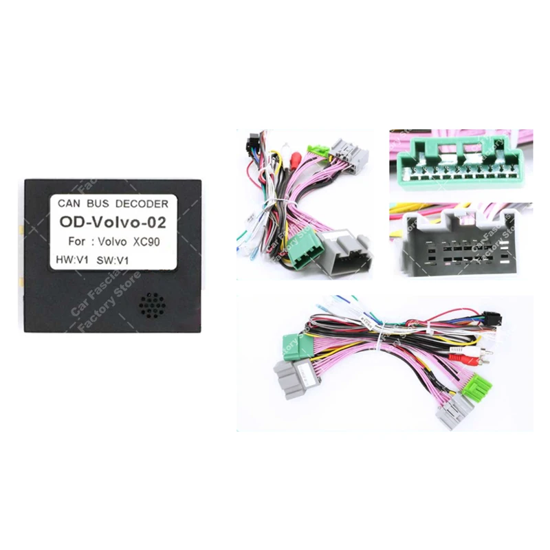 16-Pin Radio Stereo Power Harness Cable With CAN Bus For 2004-2014 Volvo XC90 – Unbranded