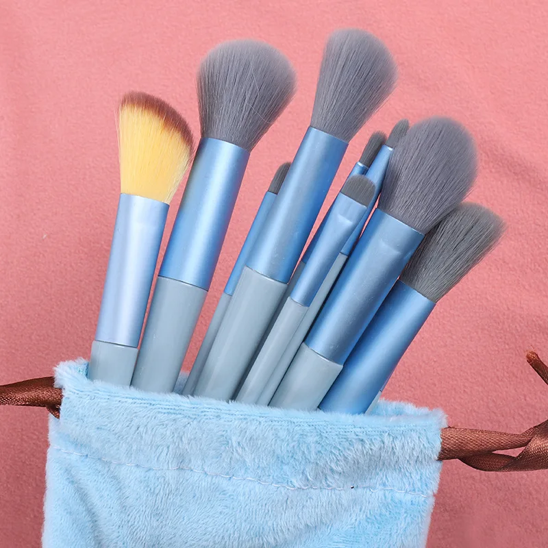 13 PCS Makeup Brushes Set Eye Shadow Foundation For Women Cosmetic Brush Eyeshadow Blush Beauty Soft Make Up Tools Bag Products