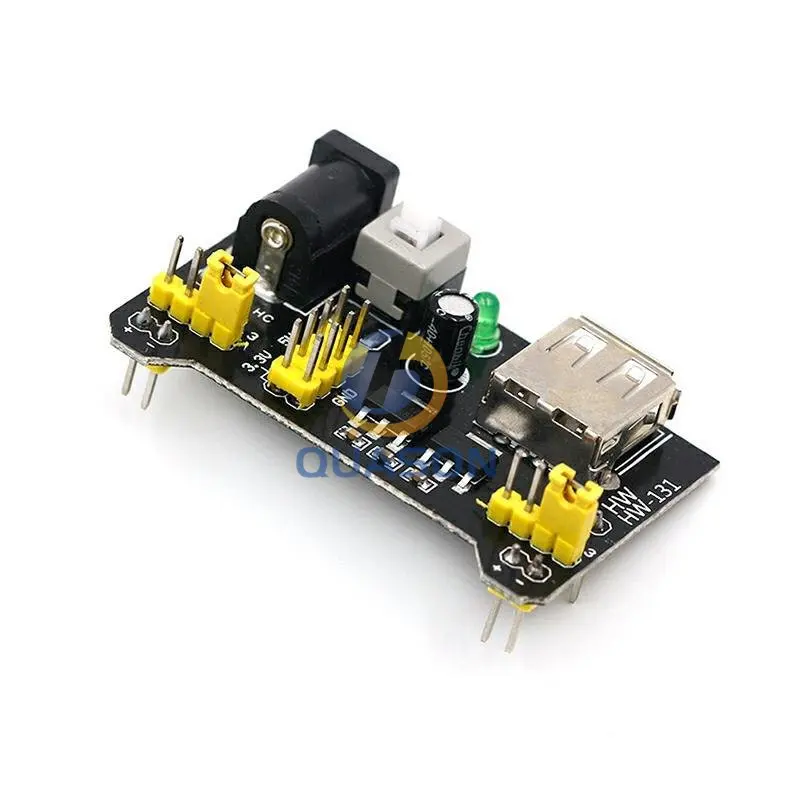 1PCS Breadboard Power Supply Module /mb102 white Breadboard Dedicated Power Module 2-way 3.3V 5V MB-102 Solderless Bread Board