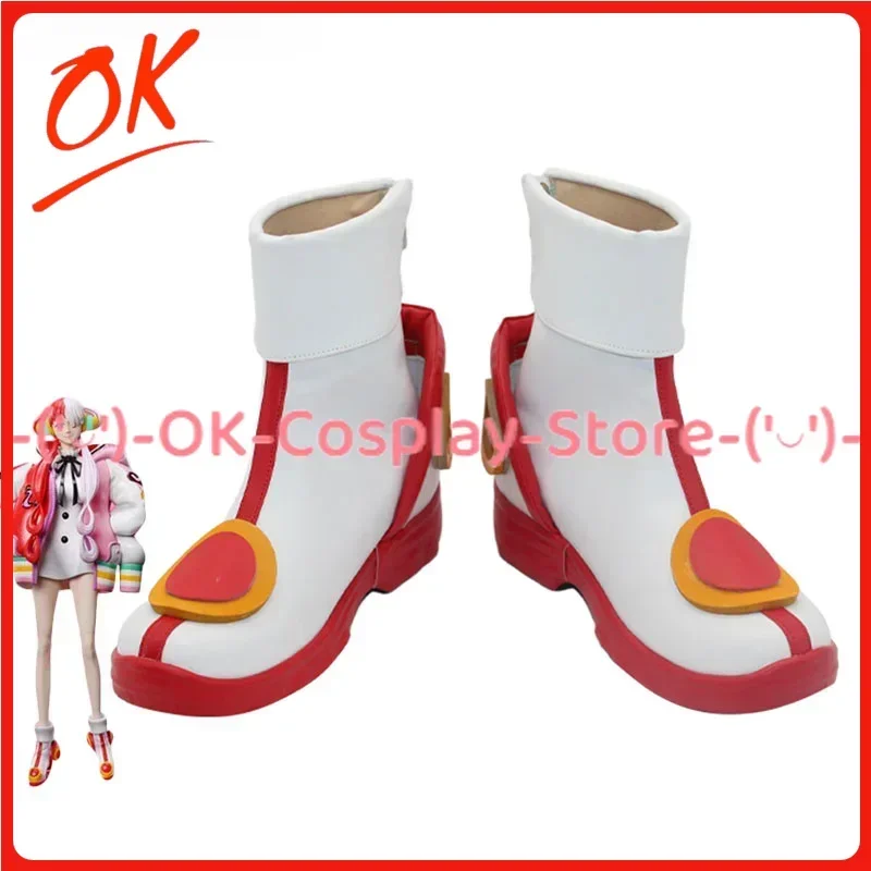 [حسب الطلب] أحذية Uta التأثيرية لعبة الرسوم المتحركة أزياء لعب الأدوار الدعامة للهالوين كرنفال عطلة حفلة بو الأحذية الجلدية