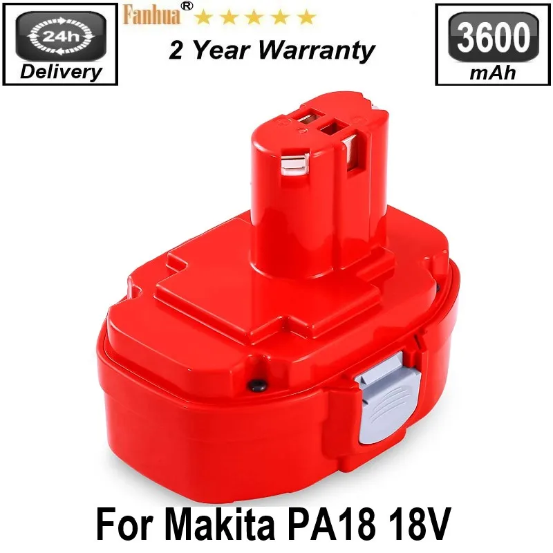 

18V 3600mAh Ni-MH Rechargeable Power tool Battery For Makita 1822 1823 1834 1835 192827-3 192829-9 193159-1 193102-0 PA18