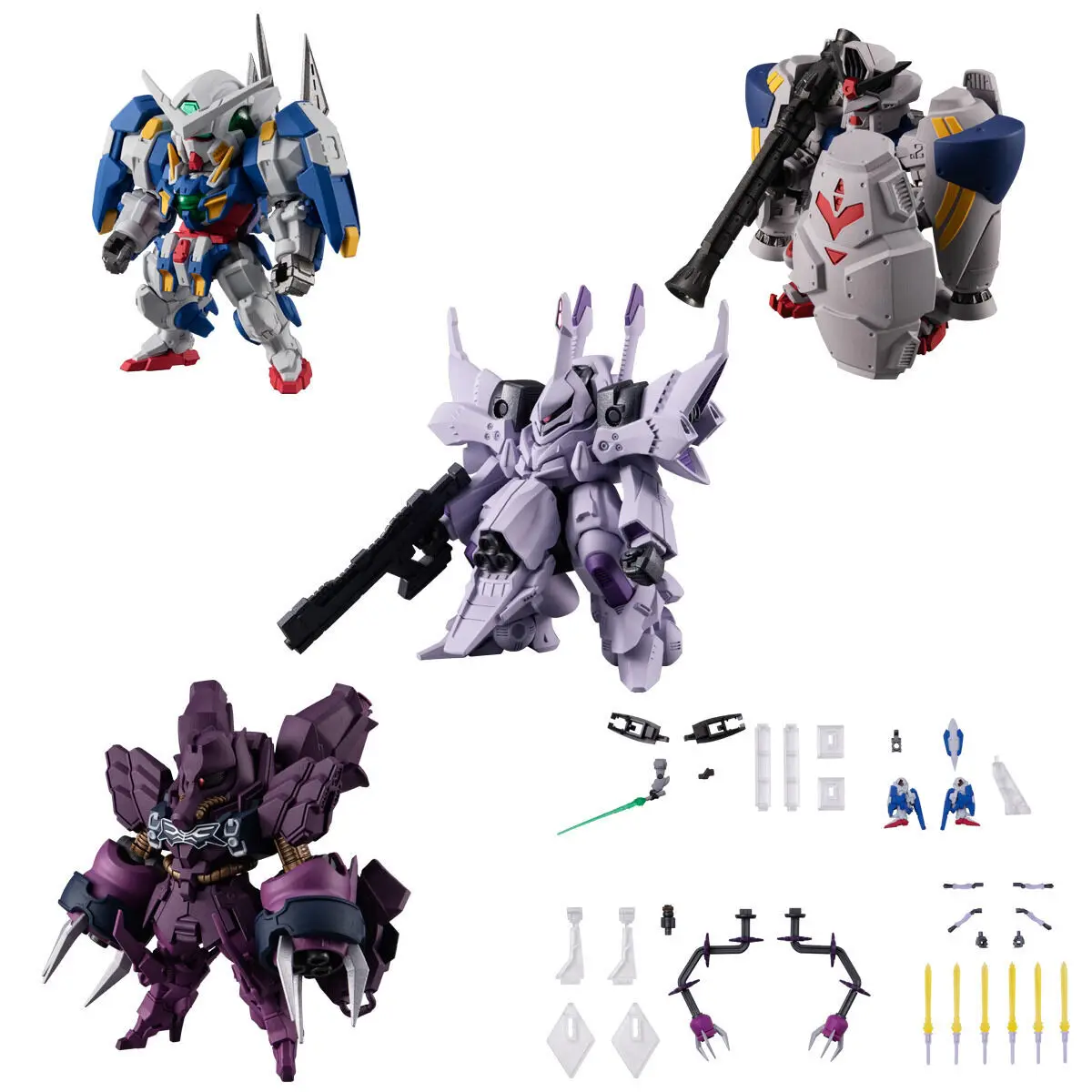 

Bandai FW Gundam Converge Plus04 Set (W/O Gum) Action Figures TOYS