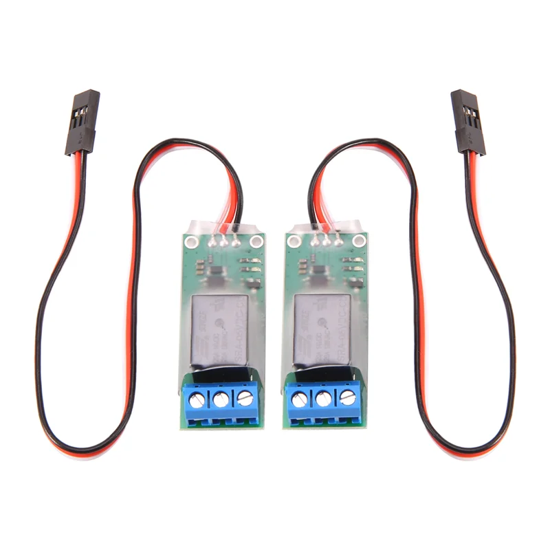 2 uds RC PWM interruptor de relé electrónico para avión RC modelo DIY