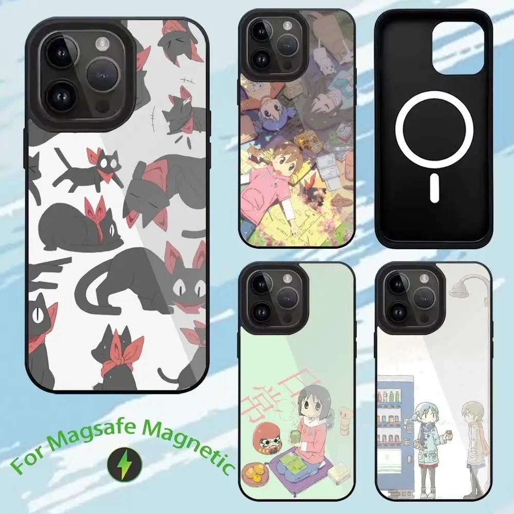 

N-Nichijou Phone Case For iPhone17,16,15,14,13,12,11,Plus,Pro,Max For Magsafe Wireless Charging case