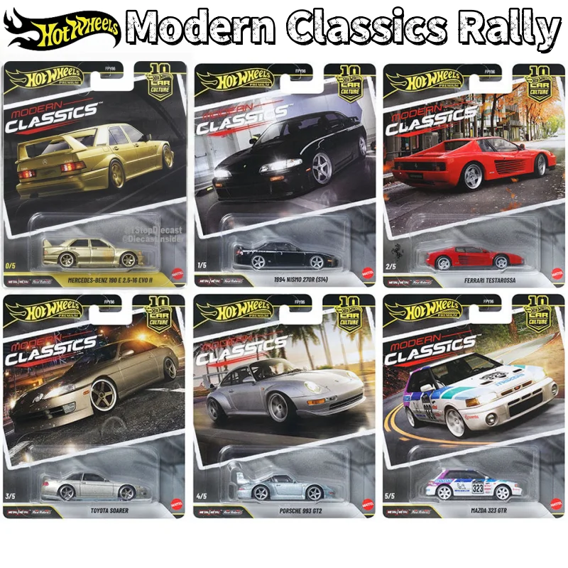 Hot Wheels Car Culture Modern Classics Rally Series FPY86 - Modelo de Carro em Metal Fundido com Base de Metal e Pneus de Borracha - Coleção de Modelos de Carros