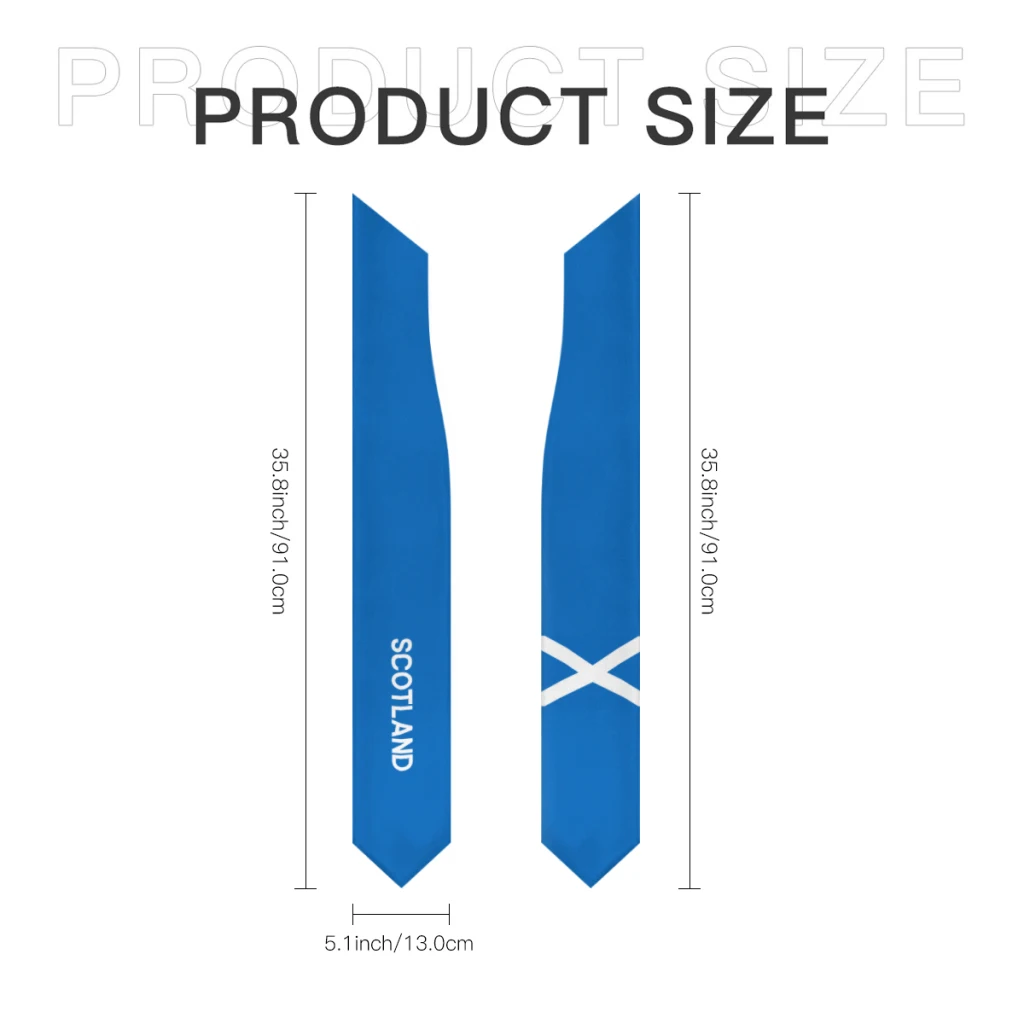 More design Graduation shawl Scotland Flag & United States Flag Stole Sash Honor Study Aboard International Students