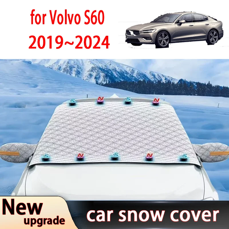 

Для Volvo S60 2019-2024 автомобильный снегозащитный козырек наружный зимний передний лобовое стекло замораживание мороза чехол солнцезащитный козырек аксессуары