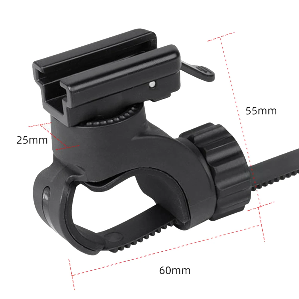H07P Bicycle Headlight Holder Adjustable Front LED Lamp Buckle Quick Mount Release Bracket Bike Accessories