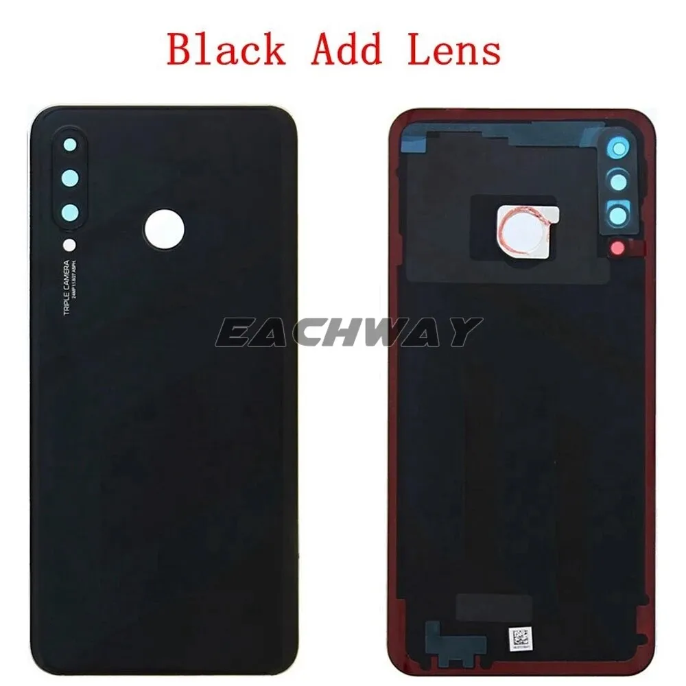 Back Glass For Huawei P30 Lite Battery Cover Rear Door Housing Case With Camera Lens For Huawei Nova 4e Battery Cover