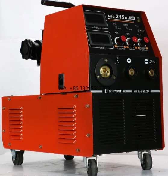 

315 New Industrial 220V Inverter CO2 Welding Machine 15KG Capacity Spool Gun Socket Current Adjustment 20-315 Used 0.8mm