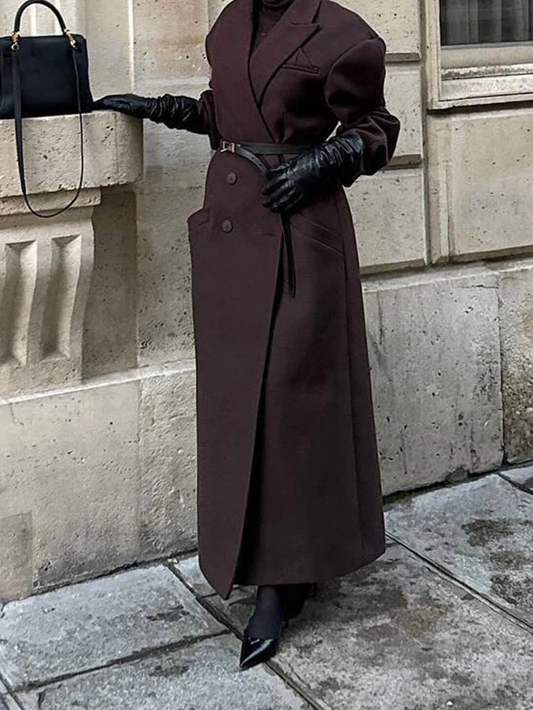 Tenue de transport féminine, manteau Long à col nouveau, mode transfrontalière européenne et américaine, élégant et