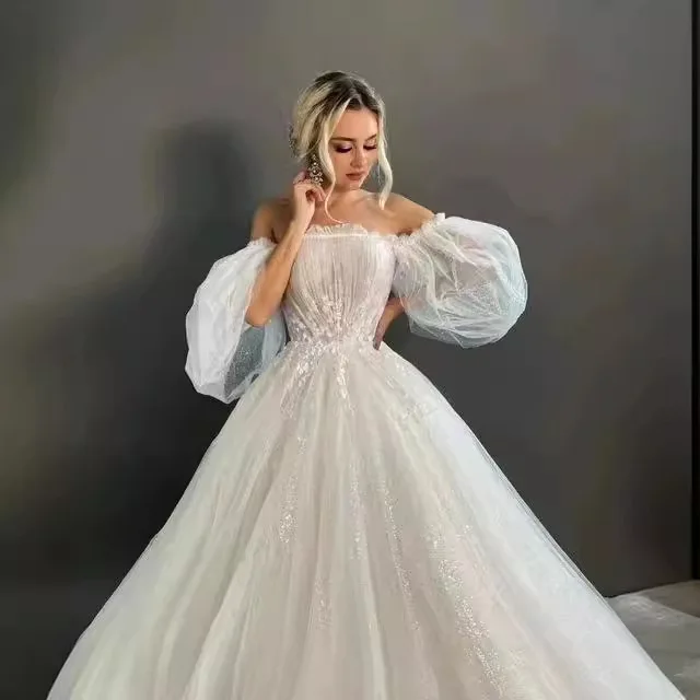 2024 autunno nuovo bianco semplice sposa abito da viaggio da sposa abito da sposa elegante in raso femminile