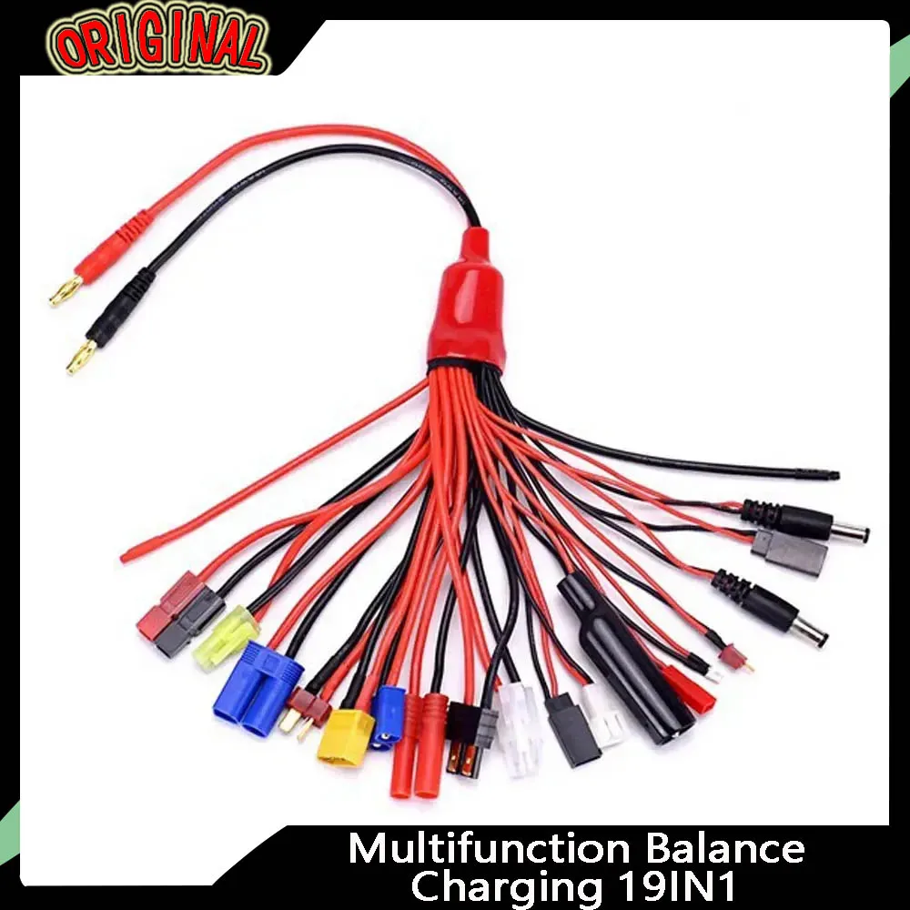 

Многофункциональный балансный зарядный кабель 19-в-1 — XT60/EC3/EC5/HXT/TAMIYAS, работает с зарядным устройством IMAX B6/B6AC