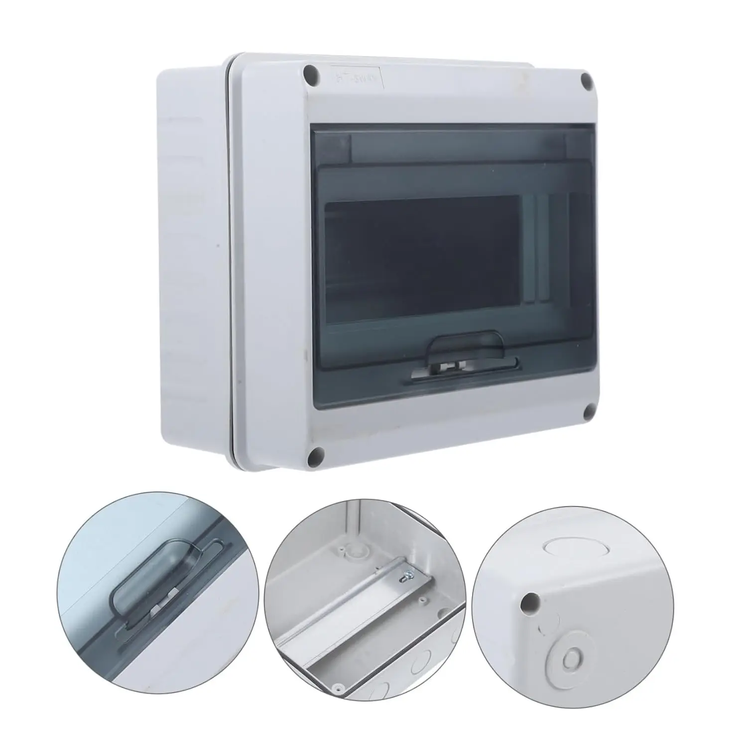 IP65 Waterproof Junction Box Surface-mounted 8 WAY Fuse Box for Outdoor Areas Garden Electrical Plastic Distribution Box