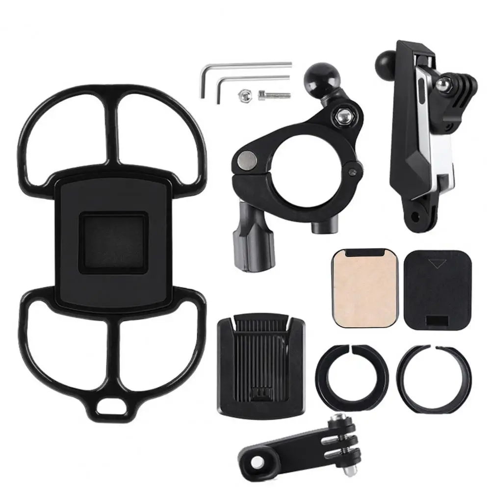 Hands-free Bike Phone Holder Stable Four-sided Buckle Design Bike Phone Holder with for Hands-free for Cycling for Cycling