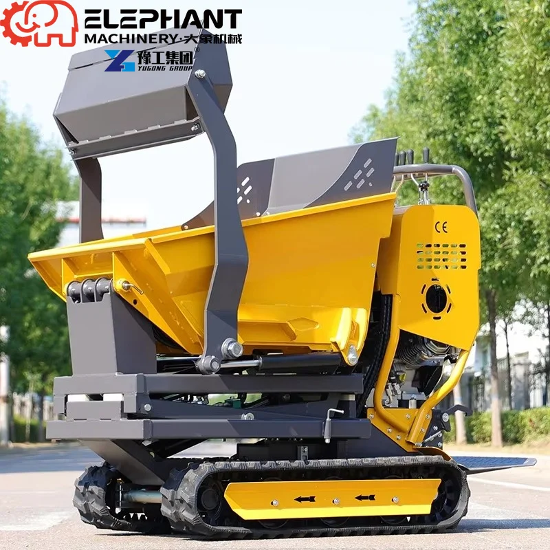 Mini Self Loading Dumper 500kg Crawler Walking CE Durable Structure For European Farmland Cargo Transport
