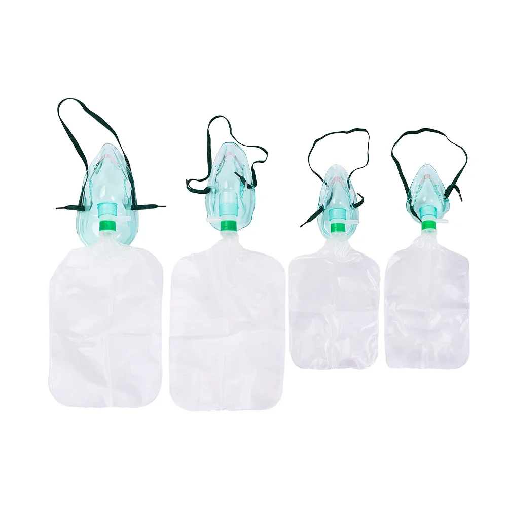 

Factory Cheap Price Pvc Disposable Medical Sterile High Flow Non-rebreather Oxygen Mask With Reservoir Bag