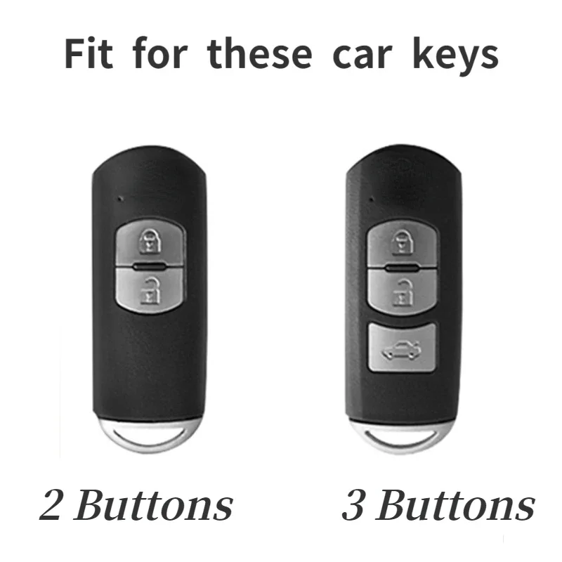 Alloy Car Remote Key Case Cover for Mazda 2 3 6 Atenza Axela Demio CX-5 CX5 CX-3 CX7 CX-9 2015 2016 2017 2018 2019 Accessories