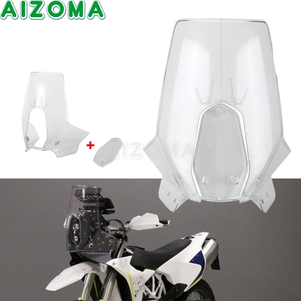 For 450 RALLY REPLICA 701 BAJA 701 RALLY Fairing Windshield Enduro Dirt Bike Adventure Headlight Windscreen Deflector Cover Kit