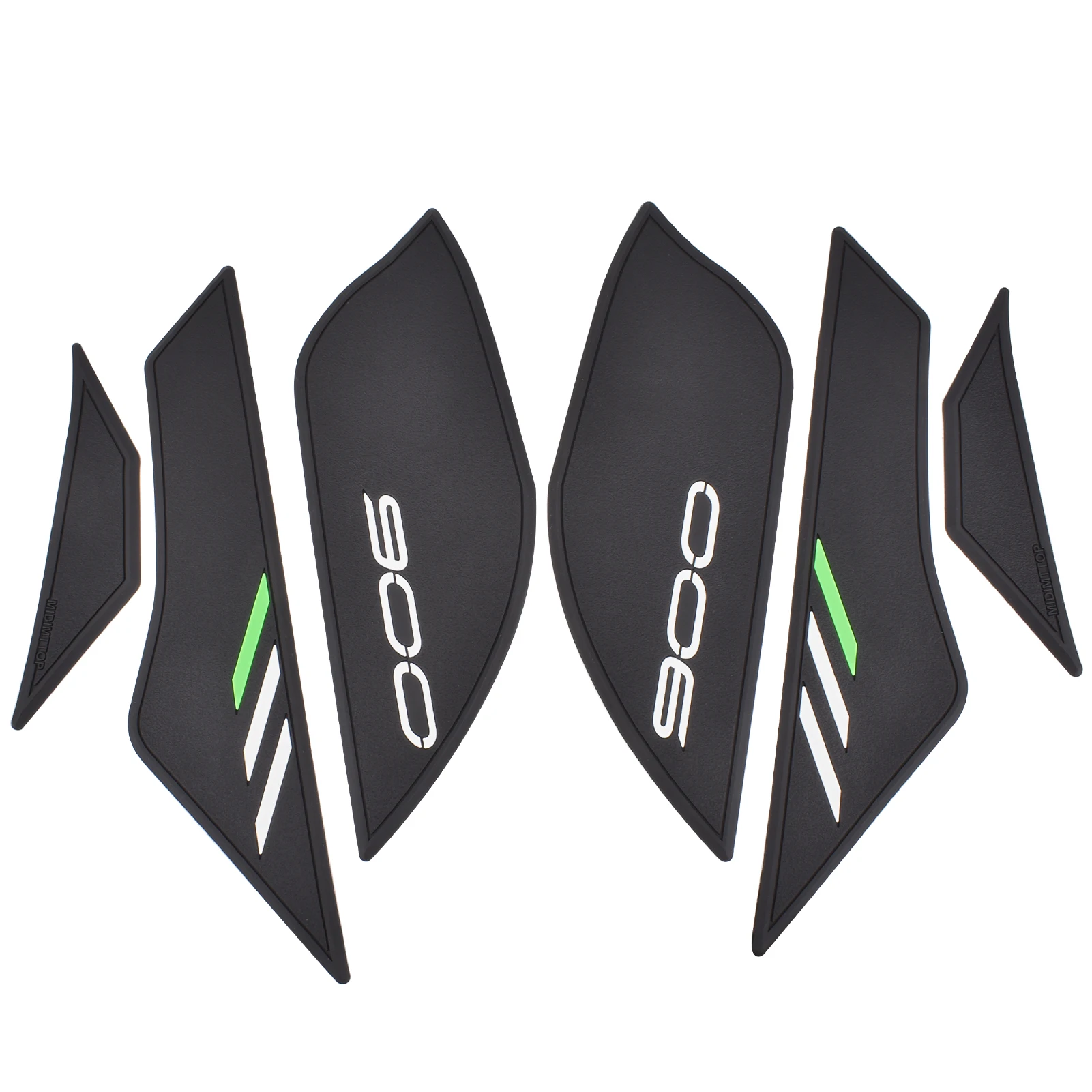 For Kawasaki Z900 2025 Motorcycle Tank Knee Grips Pad 3D Carbon Fiber Anti-Slip Protection Stickers Fuel Tank Guard Decals Kit