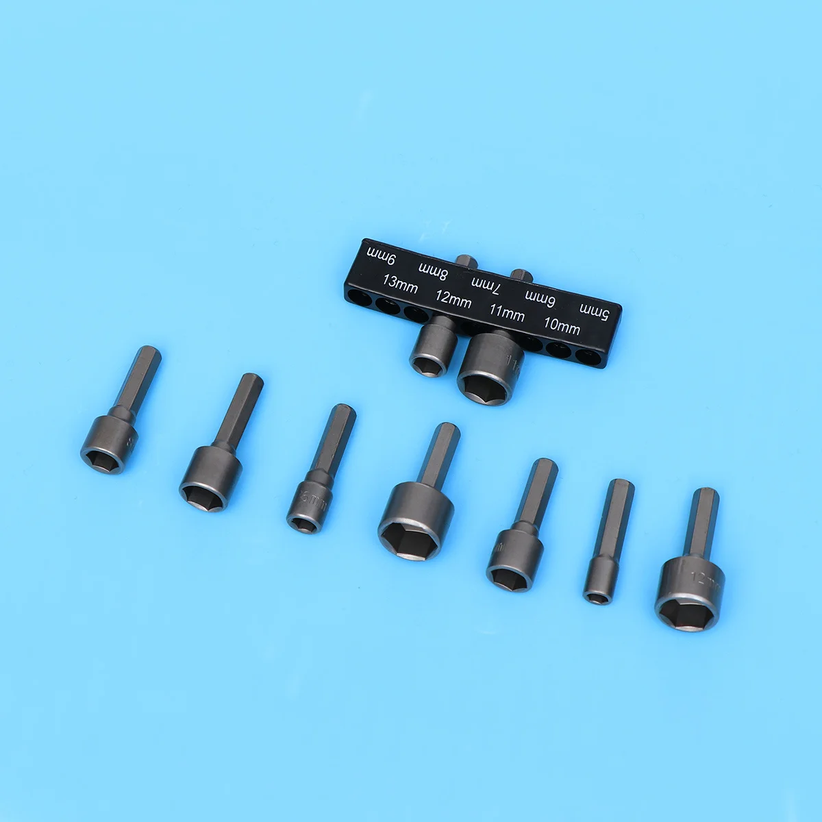 

9 pcs 5-13Mm Chrome-Vanadium Steel Strong Hex Socket Bit Set For Drill Driver Tools Diy Auto Repair Hand Tool Hexagon Shank