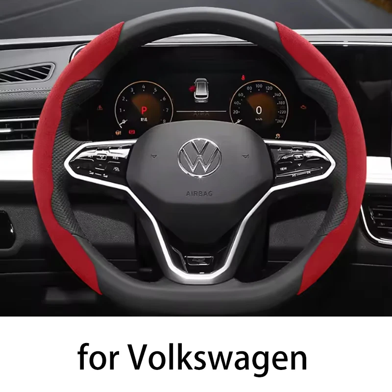 

Для Volkswagen Suiteng Langyi Maiteng Tiguan L Golf 7 Weiling Polo автомобильный чехол на руль 38 см противоскользящий замшевый руль