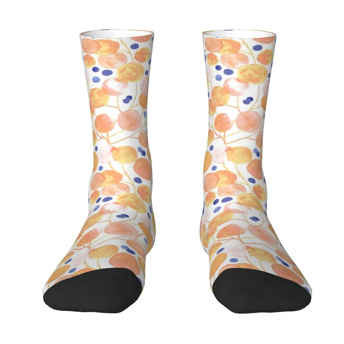 Pompom Plants Socks Peach Abstract Texture Simple Elegant Stockings Winter Anti Sweat Men Socks Warm Soft Skateboard Socks
