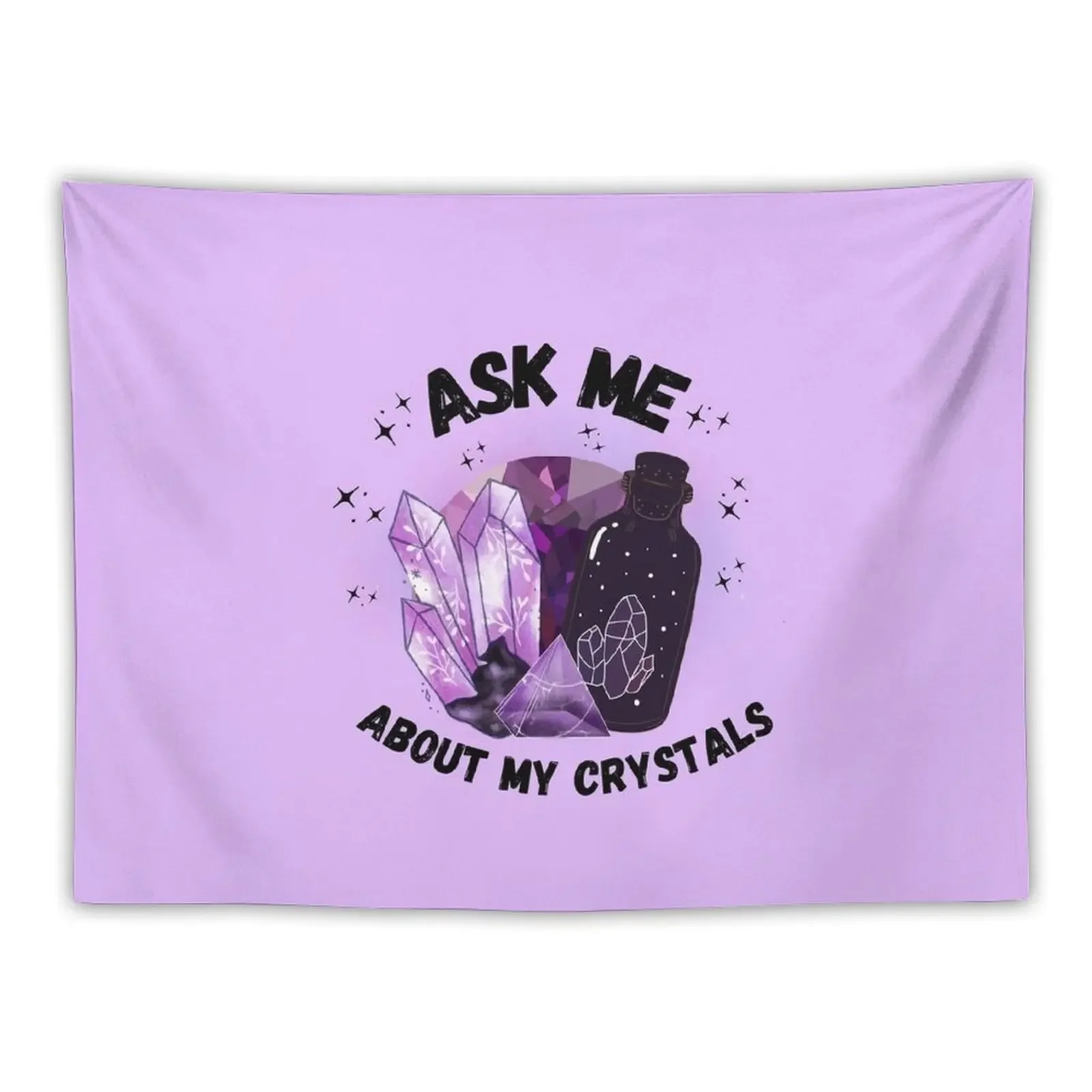 

ask me about my crystals, crystals lovers Tapestry Bedroom Deco Things To The Room Tapestry