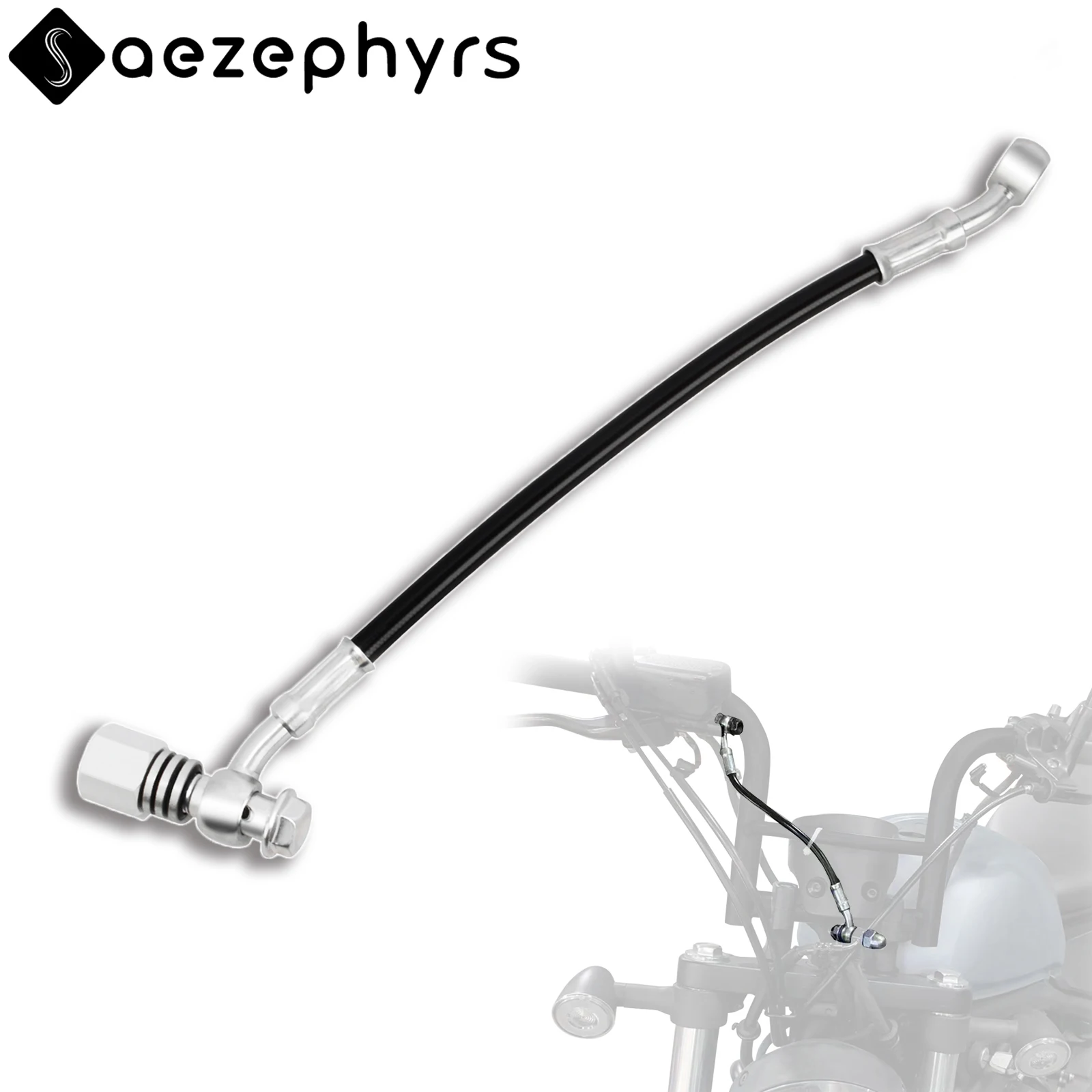 25 cm Motorrad Universal Bremsschlauch Hydraulische Bremsleitung Verlängerungsanschluss für ATVs Dirt Bikes Roller Honda Yamaha Suzuki