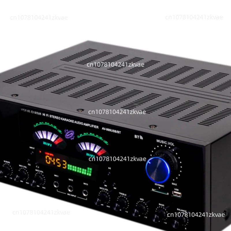 Big power 1200W Remote Control Bluetooth 7 Channel Audio Power Amplifier AV Amp Speaker Support FM USB SD Cards