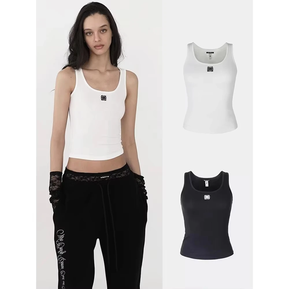 

American Spice Girl Women New Vest Suspender Female Korean Tide Niche Printed Inside Sexy Bottom Top Tank Top tank top women
