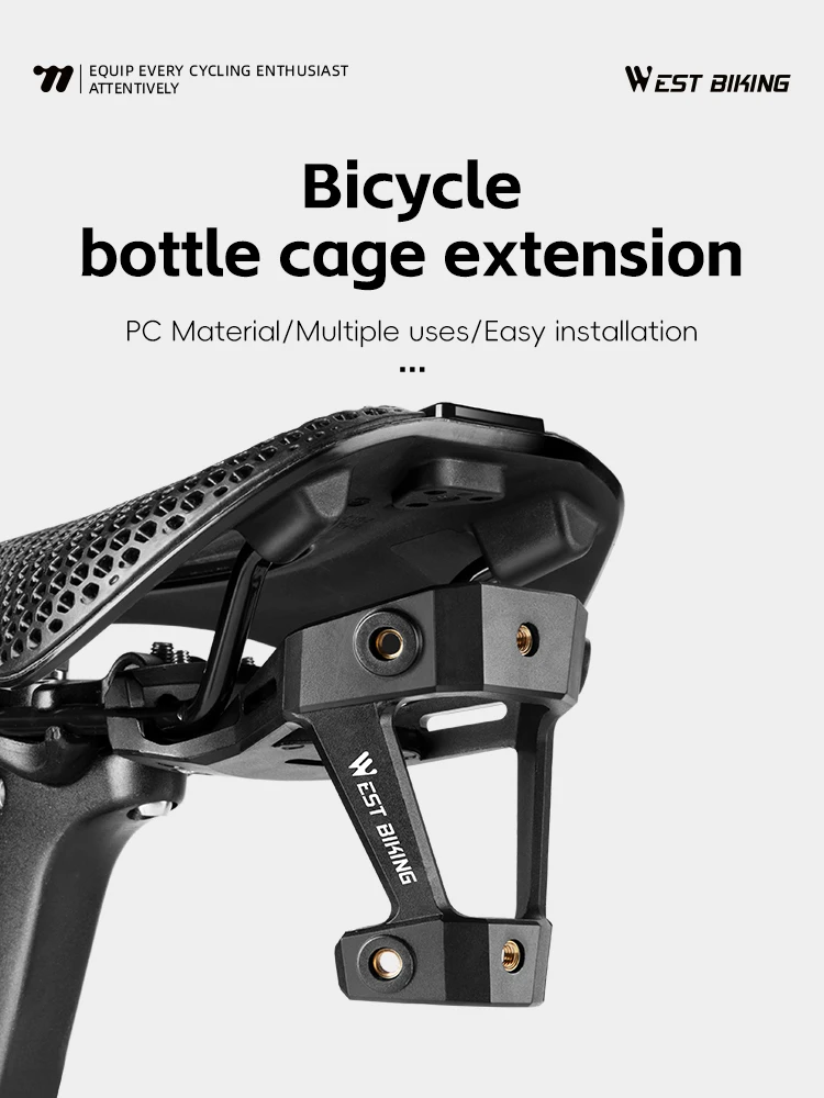 AliExpress West Biking WEST BIKING Bicycle Bottle Cage Extension PC Material Single/Double Kettle Mode Lightweight Bicycle Bottle Holder MTB Road Bike