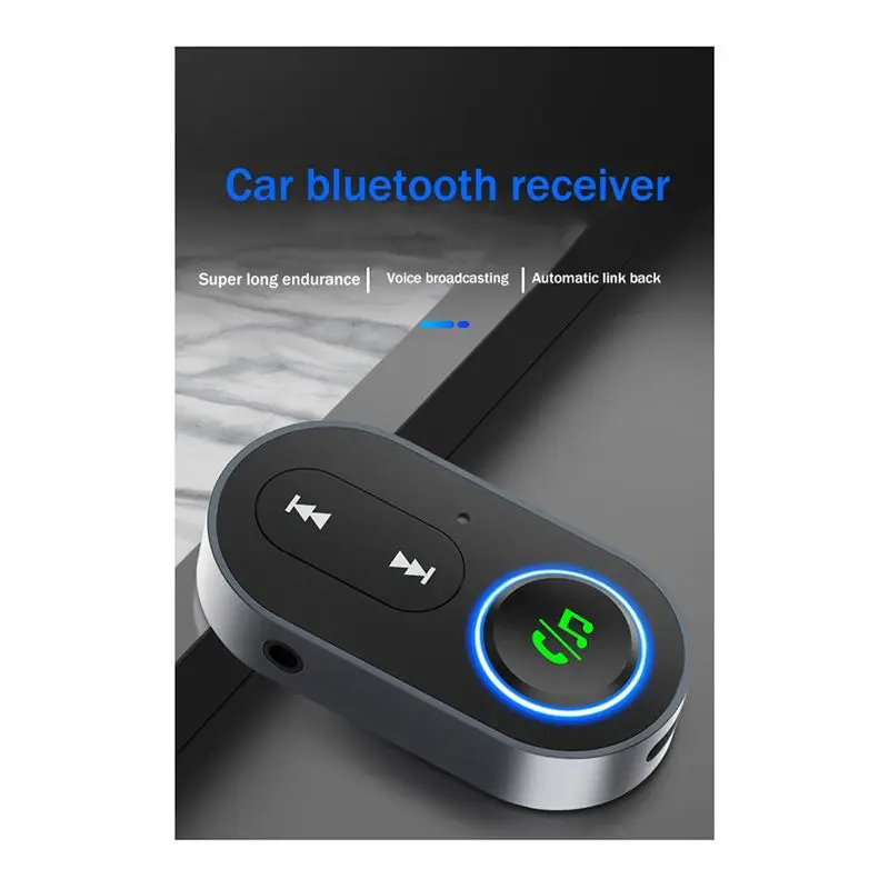 

Беспроводной Bluetooth 5.0 аудиоприемник ABFKing, автомобильный Bluetooth-адаптер для громкой связи, аудиоадаптер AUX 3,5 мм