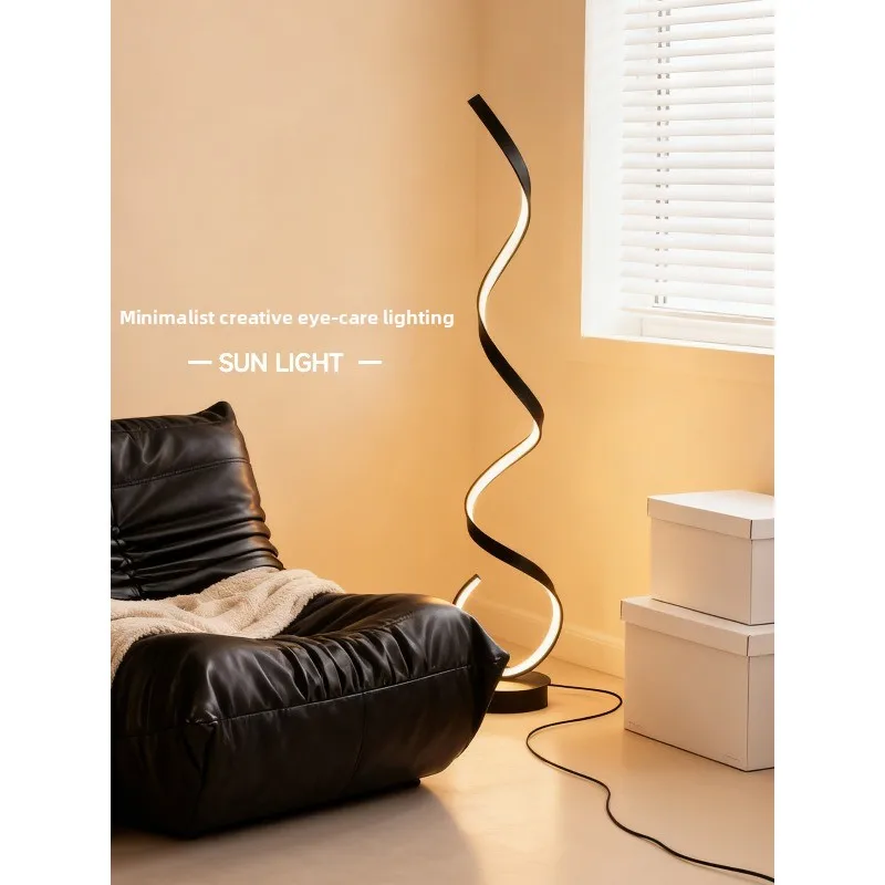 

Living room floor lamp, next to the sofa, high-end vertical desk lamp, Italian minimalist atmosphere
