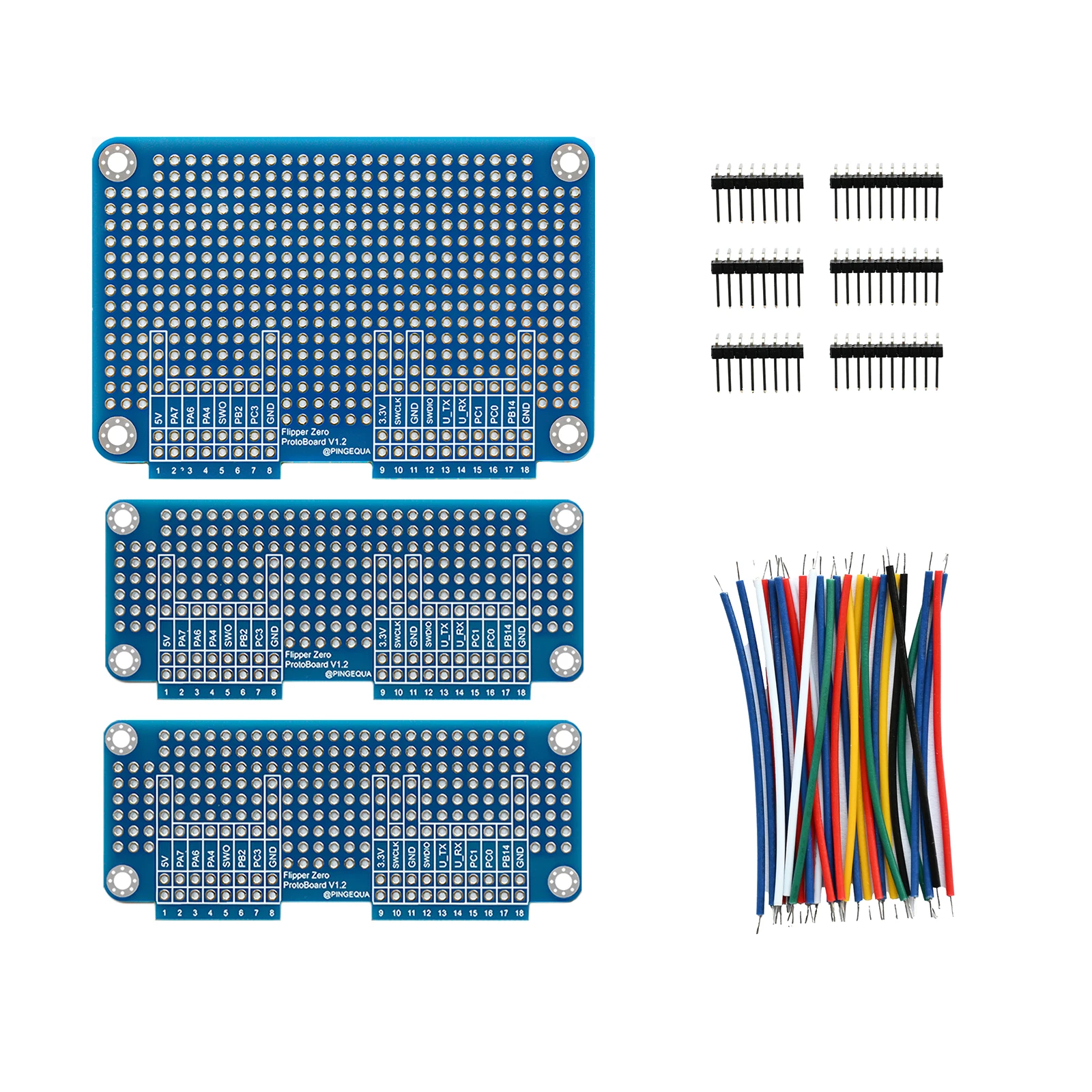Flipper Zero ProtoBoard GPIO Development Board Hole Board DIY Welding Artifact
