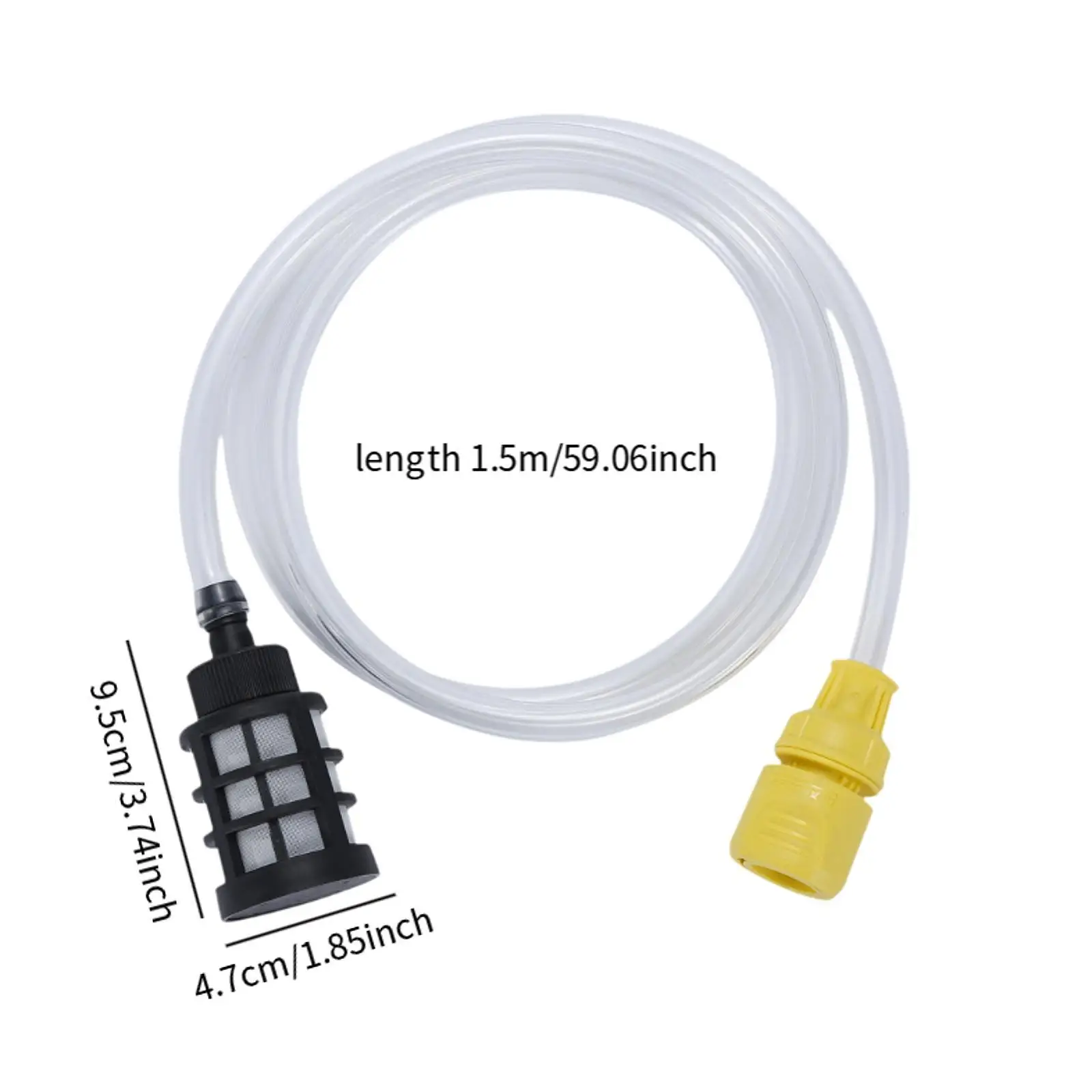 Self Priming Water Inlet Hose, Water Hose Pipe, Easy to Use, Replacement High