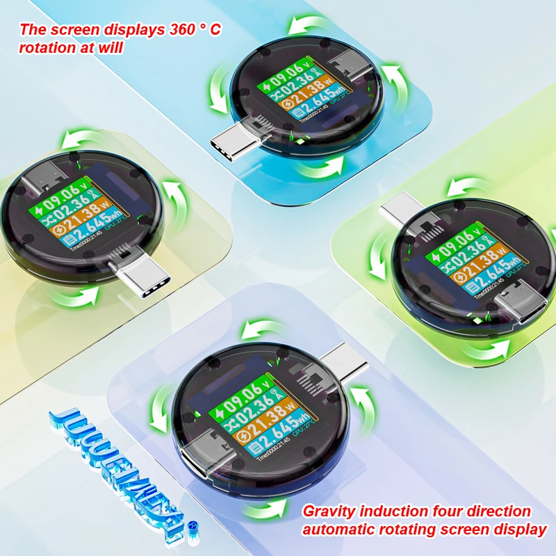 CC085 Monitor48V 12A Type-C PD3.1 Lader Detectie Tester DC Digitale Spanning Stroom Power Bank Capaciteit Meter Amper Detector