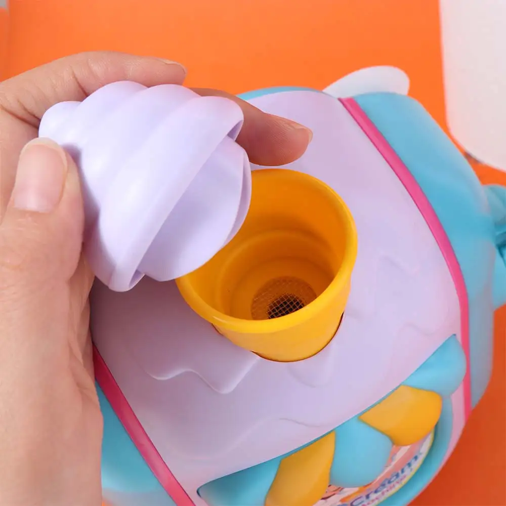 

Powerful Suction Ice Cream Bubble Maker Simulation Playing Water Ice Cream Foam Machine Delicate Interaction Toys Bath Children