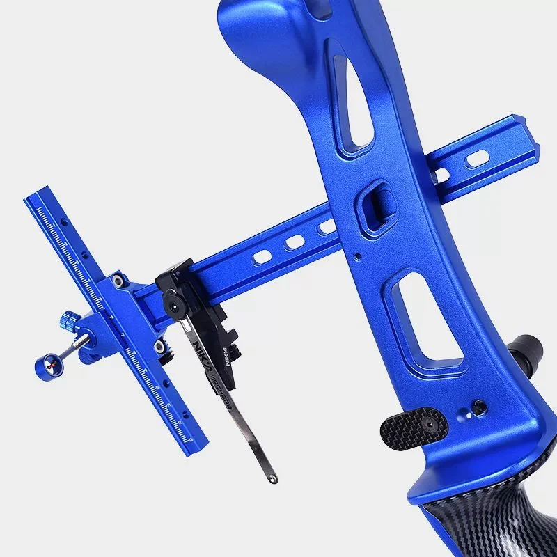 NIKA Archery SG05/9 Zoll Rechtshänder Recurve-Bogenvisier CNC Aluminium T-Visier für Wettkampf-Zielschießen – Detail 5