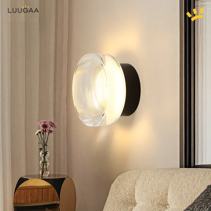 

Nordic style modern simple bedside wall lamp balcony entrance corridor creative light luxury design bedroom reading lamp