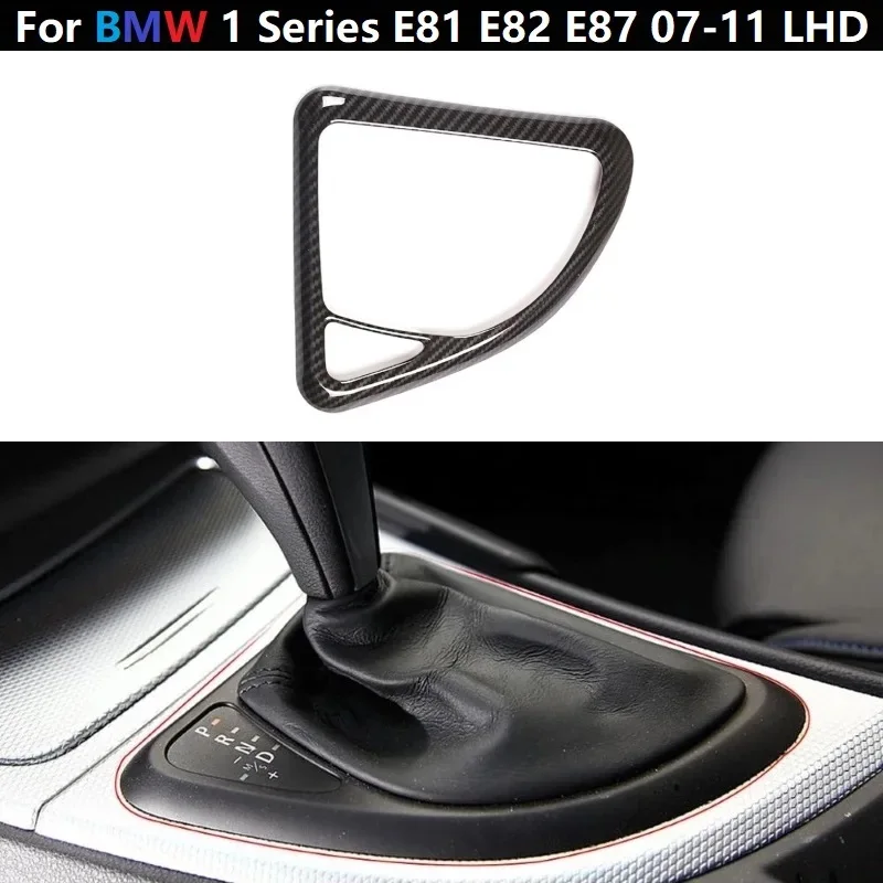 

Carbon Fiber Pattern Car Stickers Gear Shift Panel Cover Interior Trim For BMW 1 Series E81 E82 E87 2007-2011 Interior Stickers