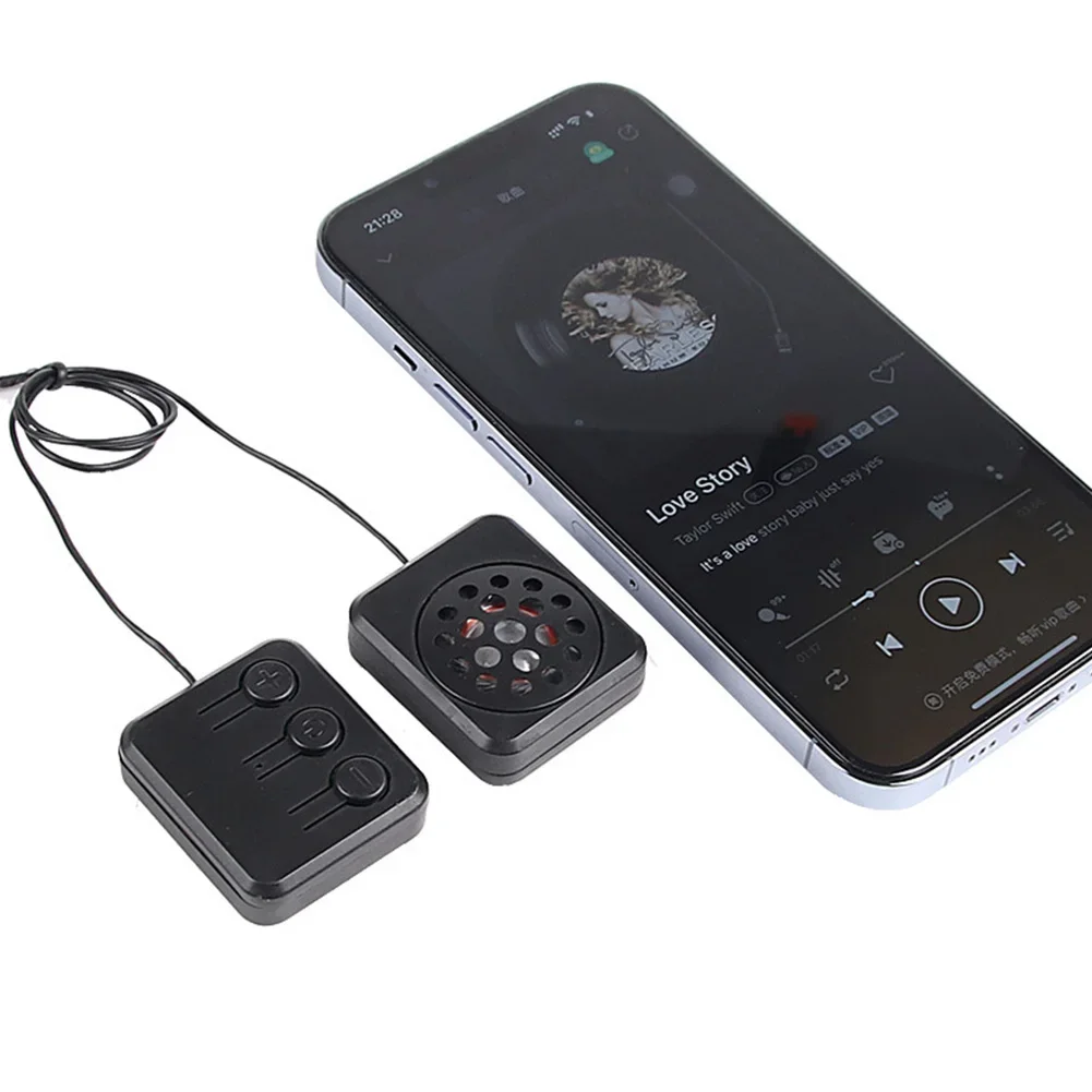 متوافق مع بلوتوث 5.3 قبعة صغيرة لاسلكية محبوكة قبعة مشغل موسيقى مكونات ملحق وحدة قبعة الشتاء سماعة الرأس