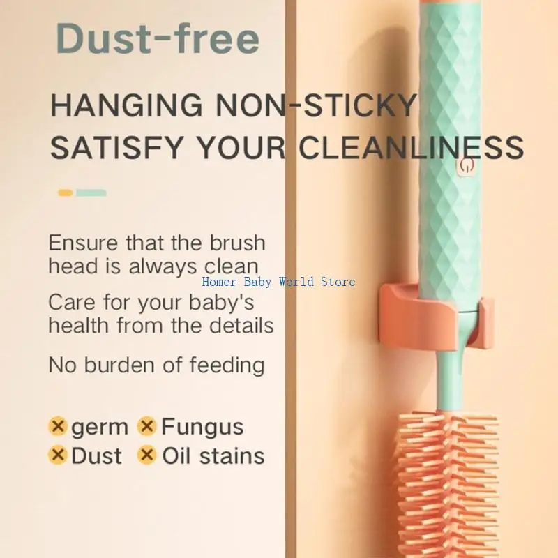 فرش زجاجات لتنظيف الزجاجات من B2QD لتنظيف كوب زجاجي لحلمة زجاجات الأطفال