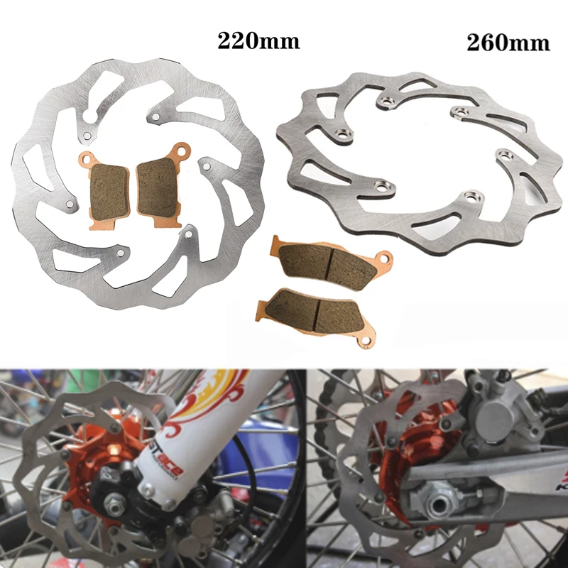 Motorcycle Accessories Front Rear Brake Discs Rotors Brake Pads For KTM EXC SX SXF XC XCF XCW XCFW 125 150 250 300 350 450 530