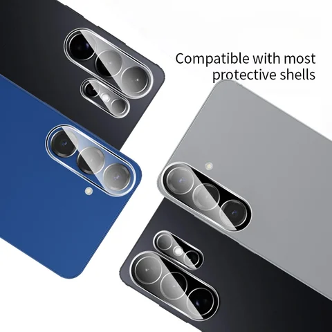 3 шт. для Samsung S26 Ultra/S26 Plus/S26 5G, 3D прозрачная стеклянная пленка для объектива для Galaxy S 26 Ultra S26 Plus, черная защитная пленка для камеры